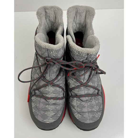 Columbia Loveland Shorty Omni-Heat Snow  Boots in a grey w/red Size 7 M - Picture 3 of 11